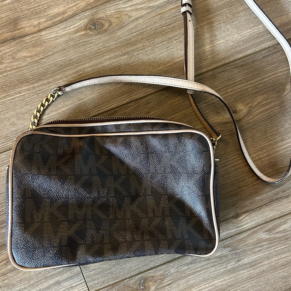Michael Kors Signature Brown Crossbody Bag